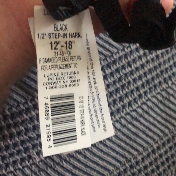 Lupine Adjustable Black Dog Harness NWT - Picture 5 of 5